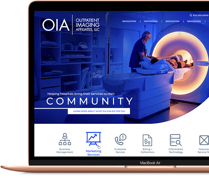 Nashville web design for imaging company for JLB the Best Web Design, SEO and Digital Marketing Agency in Nashville, Brentwood and Franklin Tennessee.