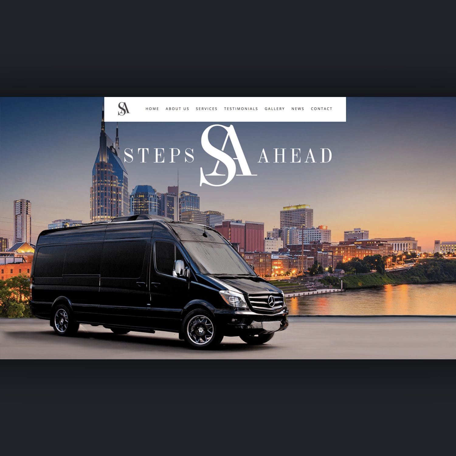 steps ahead van and transport service website - JLB, Best Web Design and Web Development Company in Nashville, Brentwood, and Franklin