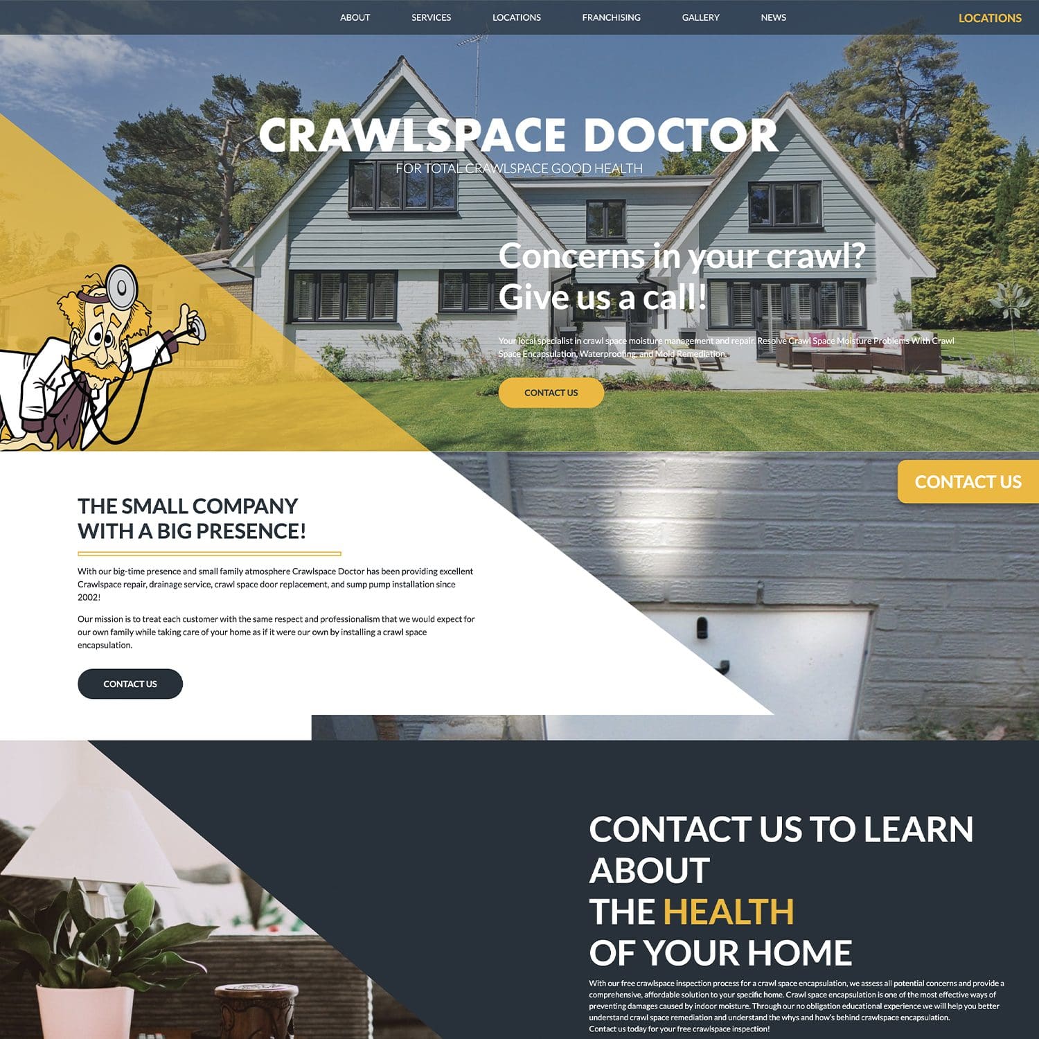 crawlspace doctor website - JLB, Best Web Design and Web Development Company in Nashville, Brentwood, and Franklin