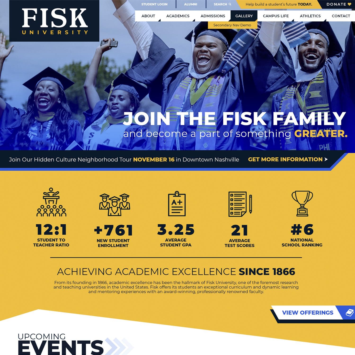 FISK University website design - JLB, a Nashville Web Design Company