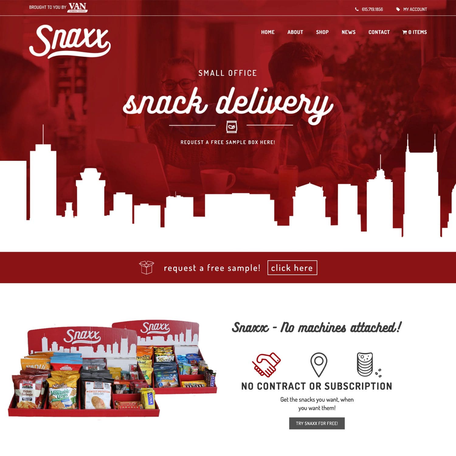 snack box food website - JLB, Best Web Design and Web Development Company in Nashville, Brentwood, and Franklin