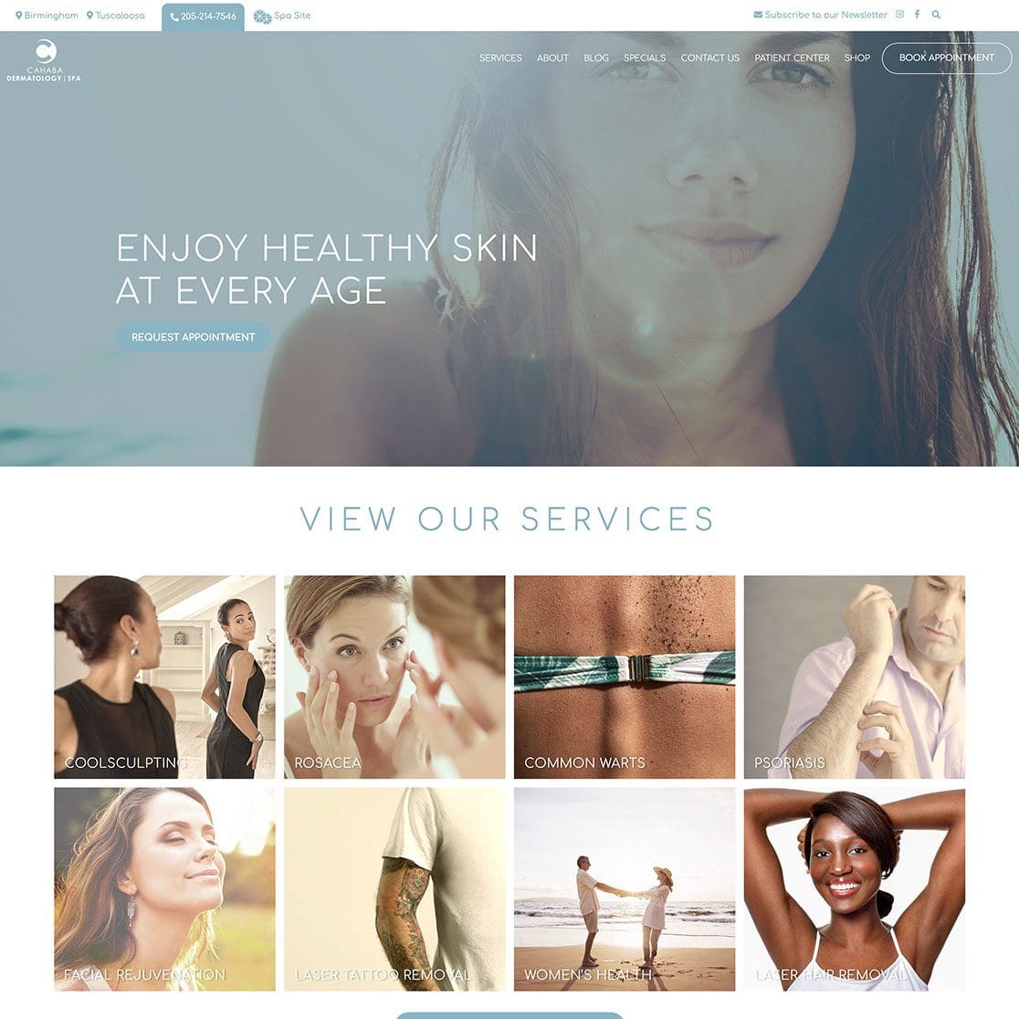 Nashville Web Design by JLB - Cahaba Derm