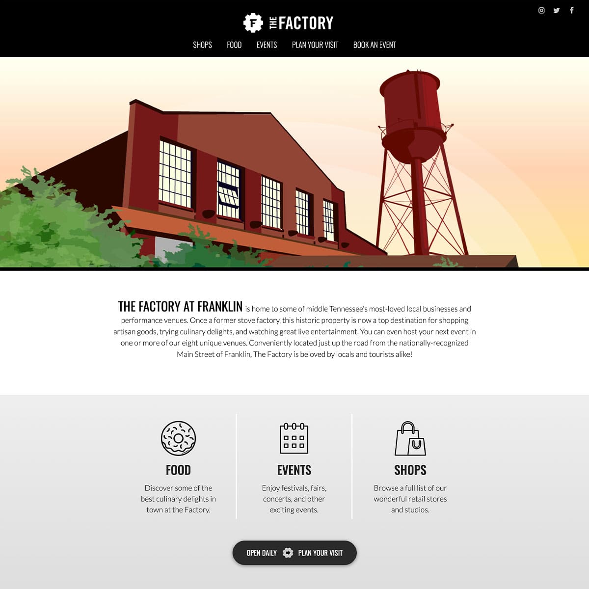 FACTORY BEFORE | Nashville TN Website Design