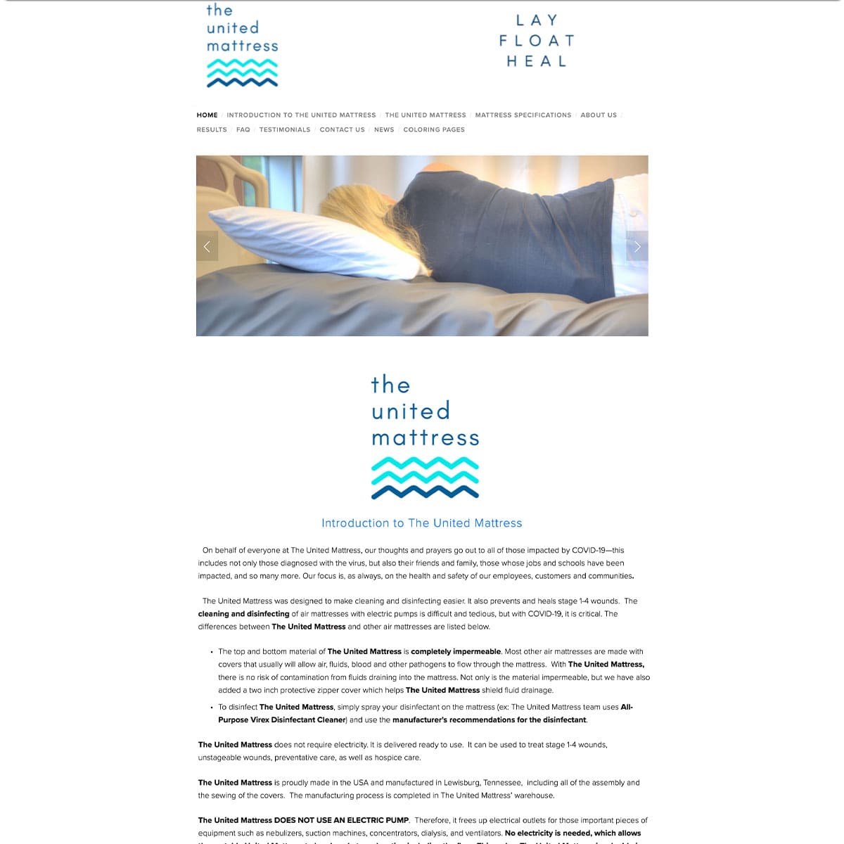 UNITED MATTRESS BEFORE | Nashville TN Website Design